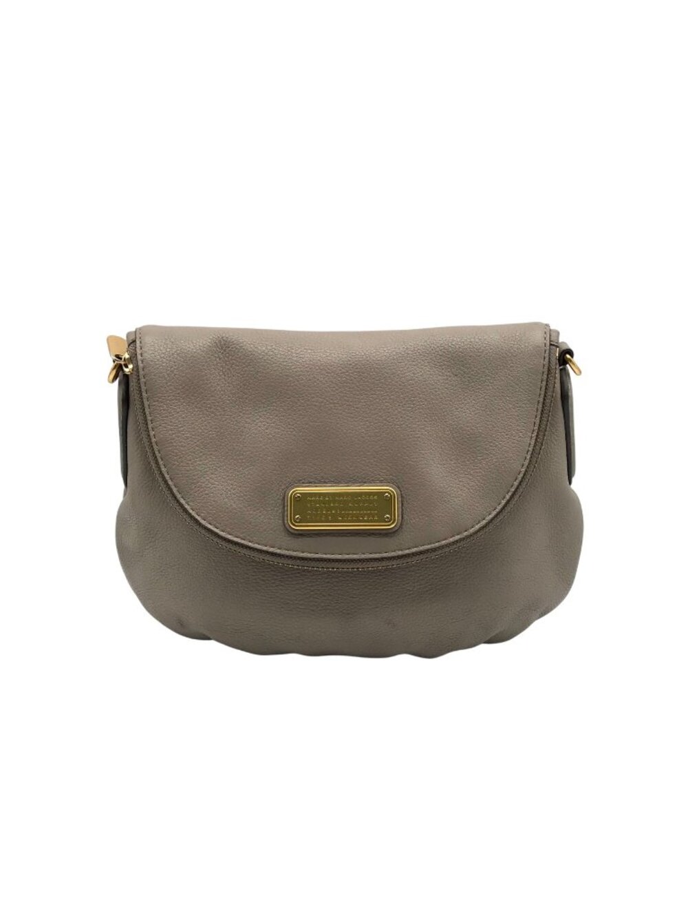 Marc Jacobs Gray Leather Classic Q Natasha Crossbody Bag